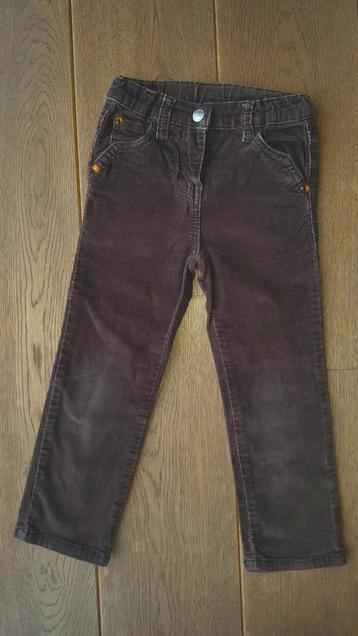 Bruine broek in velours maat 98 