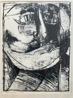 Litho Geert Vervaeke (1956) Kop, Antiek en Kunst, Ophalen