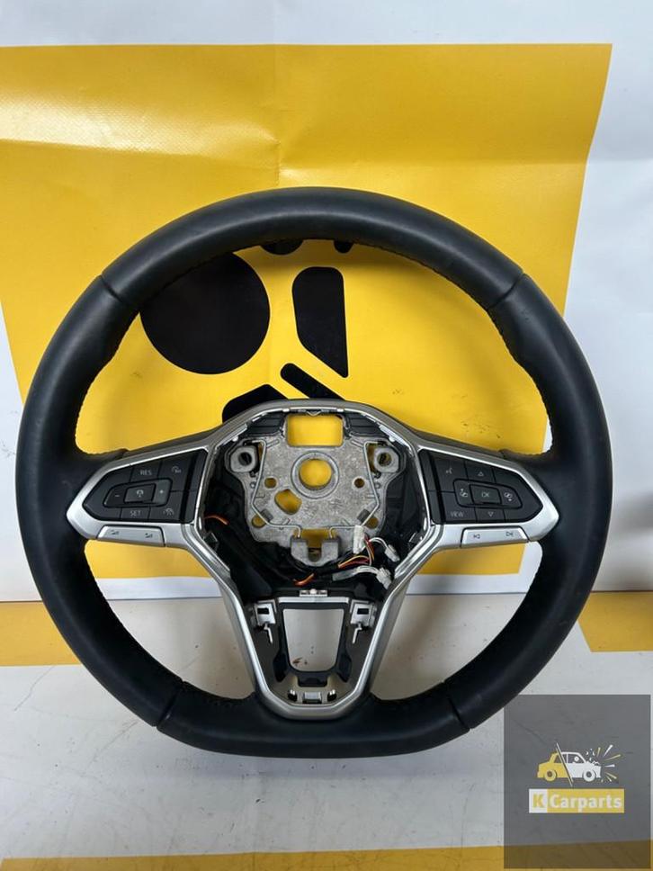 VW Golf 8 Volant Cuir MF+ACC+VIEW+F1 5H0419089EP, Autos : Pièces & Accessoires, Commande, Volkswagen, Utilisé