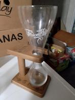 Oud kwakglas op houten voet, Verzamelen, Ophalen of Verzenden