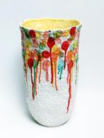 vase à motif floral en céramique, Maison & Meubles, Accessoires pour la Maison | Vases, Utilisé, Moins de 50 cm, Enlèvement ou Envoi
