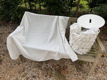 Trouwfeest - Wedding Party - Mand met 8 Witte Fleecedekens beschikbaar voor biedingen