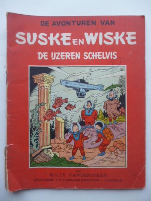 Suske en Wiske - De Ijzeren schelvis - 1ste druk - 1955, Livres, BD, Utilisé, Une BD, Enlèvement ou Envoi