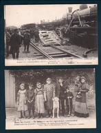4 CP de la catastrophe ferroviaire de Kontich le 21 mai 1908, Collections, Cartes postales | Belgique, Affranchie, Envoi, Anvers