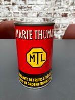 Spaarpot tirelire Marie Thomas conserveblik Leuven België, Ophalen