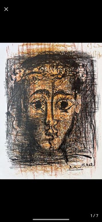 Pablo Picasso – Originele lithografie – Gesigneerd – 1962 beschikbaar voor biedingen
