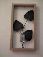 Wanddecoratie (houten frame en metalen bladeren), Verzenden, Nieuw