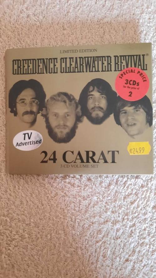 3cd CREEDENCE CLEARWATER REVIVAL - 24 carat, CD & DVD, CD | Rock, Comme neuf, Pop rock, Envoi