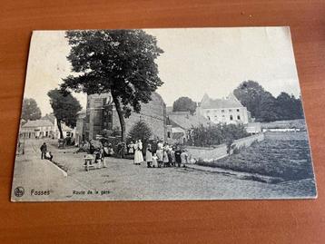 Postkaart Fosse: Route de la gare-1912