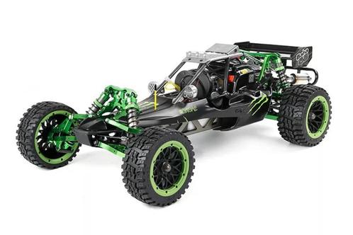 45CC 5.0PK RC Benzine BAJA BUGGY PRO VOLL ALUMINIUM. GROEN, Hobby en Vrije tijd, Modelbouw | Radiografisch | Auto's, Nieuw, Benzine