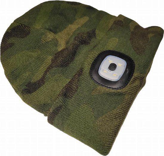 Muts met LED LAMPJE Camouflage Nieuw, Verzamelen, Militaria | Algemeen, Landmacht, Helm of Baret, Verzenden