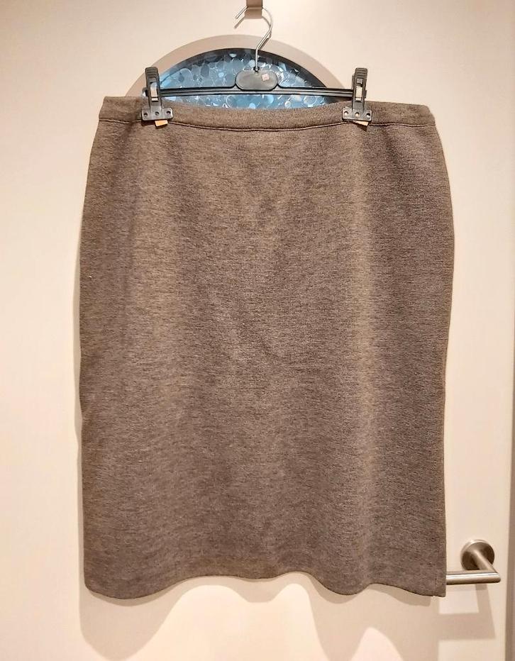 rok mt 52/54, Devernois, 60% wol, Kleding | Dames, Grote Maten, Zo goed als nieuw, Rok, Bruin, Ophalen of Verzenden