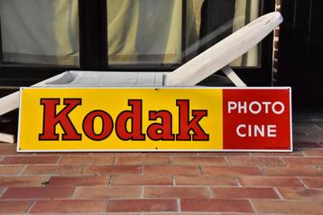 Kodak photo cine emaille plaat 125 x 30 cm 1967 beschikbaar voor biedingen