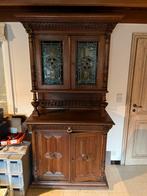 Antieke buffetkast met glas-in-lood deuren, Antiek en Kunst, Ophalen