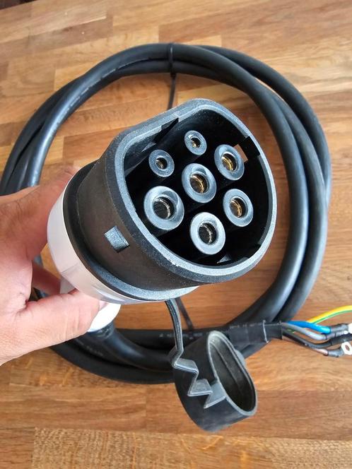 Type 2 laadkabel – 3 meter – Open einde | EV oplaadkabel, Auto diversen, Laadpalen, Zo goed als nieuw, Laadpaal, Ophalen of Verzenden