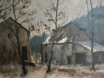Omer Courtoy /Winter in Ardennen, L' hiver dans les Ardennes beschikbaar voor biedingen