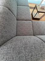 Hoek zetel in grijze stof, Huis en Inrichting, Ophalen, Hoekbank, Zo goed als nieuw, Vierpersoons of meer