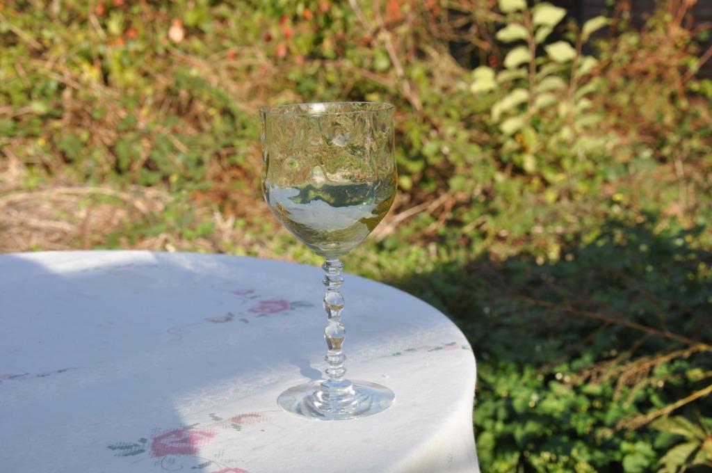 verre en cristal pied incolore et dessus de style ouraline ?, Ophalen of Verzenden