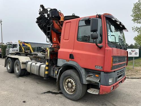 DAF 85 CF 430 6x4 TRACTOR + CRANE PK 32.000 F (7x) + WINCH -, Auto's, Vrachtwagens, Bedrijf, ABS, DAF, Diesel, Euro 2, 2 deurs