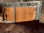 Nieuwe poort staal met hout, Tuin en Terras, Ophalen, Hout