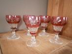 5 kristallen glaasjes Val St.Lambert, Antiek en Kunst, Ophalen of Verzenden