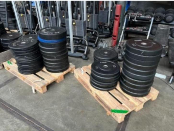 Diverse Schijven | Platen | Olympische Schijven | Bumper Pla, Sport en Fitness, Fitnessmaterialen, Gebruikt, Halterschijven, Armen