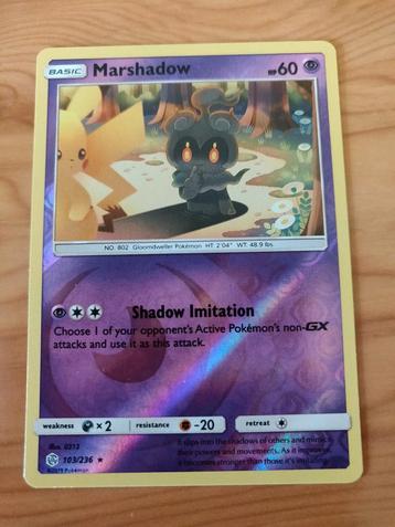 Marshadow reverse holo cosmic eclipse 103/236 beschikbaar voor biedingen