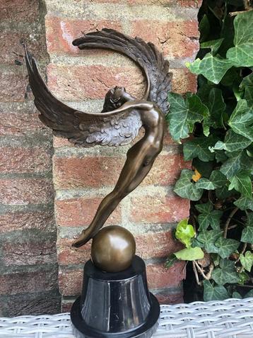 bronzen sculptuur engel  Icarus beschikbaar voor biedingen