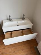 IKEA MORGOND badmeubel + 2 LUNDSKÄR kranen, Huis en Inrichting, Badkamer | Badkamermeubels, Ophalen, 100 tot 150 cm, Zo goed als nieuw