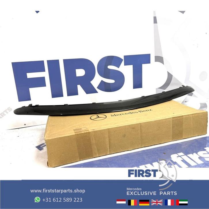 W213 E63 E63s AMG CARBON SPOILER Voorbumper LIP ORIGINELE bu, Auto-onderdelen, Overige Auto-onderdelen, Mercedes-Benz, Gebruikt