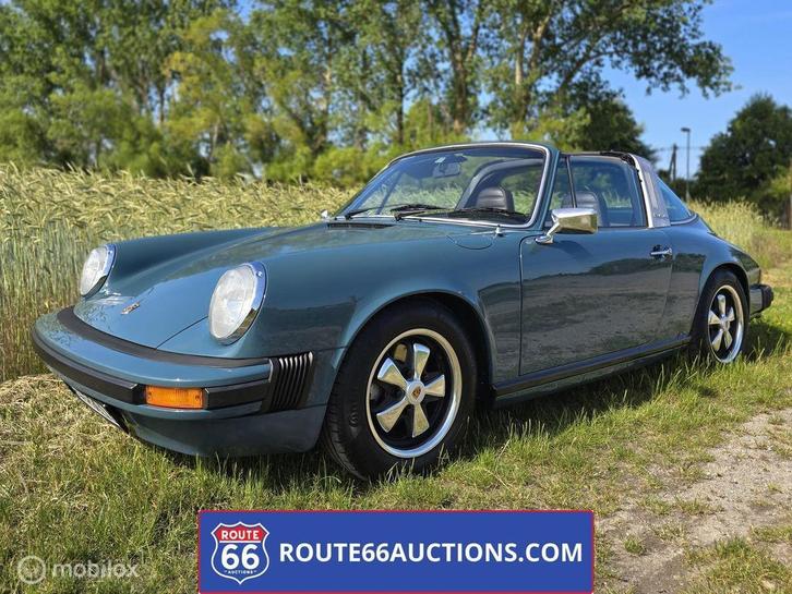 Porsche 911 Targa | 1977 | Route 66 Auctions, Autos, Oldtimers & Ancêtres, Entreprise, Achat, Porsche, Essence, Autre carrosserie