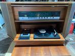 Meuble hifi vintage,  tourne disque, k7, radio, Antiek en Kunst