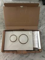 Geberit Sigma 21 voor 2 toets Spoeling Messing Goud/ wit., Ophalen, Nieuw