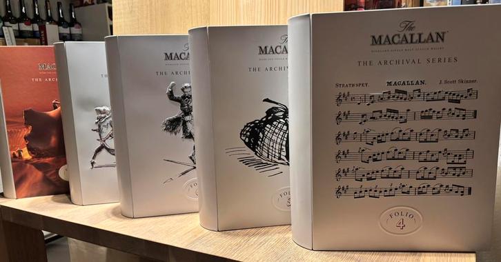 The Macallan whisky - Folio 4-5-6-7-8 - topreeks, Verzamelen, Wijnen, Ophalen