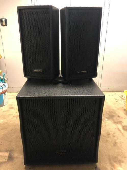 Actieve set American Audio / Club mate, Audio, Tv en Foto, Luidsprekerboxen, Zo goed als nieuw, Subwoofer, 120 watt of meer, Ophalen
