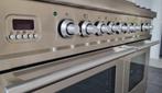 ☘️Luxe fornuis Boretti 100 cm rvs 5 pits Frytop 2 ovens, Elektronische apparatuur, 60 cm of meer, 5 kookzones of meer, Vrijstaand