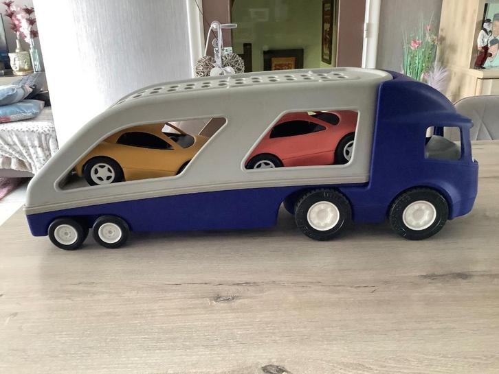 Little Tikes plastic speelgoed vrachtwagen (25x70 cm), Kinderen en Baby's, Speelgoed |Speelgoedvoertuigen, Zo goed als nieuw, Ophalen of Verzenden