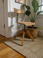 Vintage industriële kruk / atelierstoel / bureaustoel, Antiek en Kunst, Ophalen of Verzenden