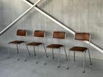 Vintage chroom eetkamerstoelen, 1980’s, Antiek en Kunst, Ophalen