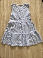 Nieuw wit/lichtblauw gestreepte jurk - maat 128 (nr3987), Fille, Robe ou Jupe, Enlèvement ou Envoi, Neuf