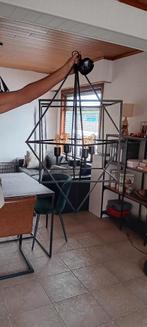 Prachtige grote industriele luster, Huis en Inrichting, Lampen | Hanglampen, Ophalen