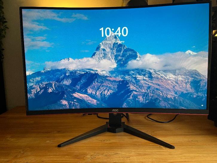 32 inch Curved Gaming Monitor - AOC C32G1, Computers en Software, Monitoren, Gebruikt, 101 t/m 150 Hz, DisplayPort, HDMI, VGA