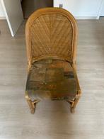 Rotan stoelen 4 stuks, Huis en Inrichting, Ophalen, Gebruikt, Riet of Rotan, Vier