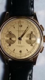 Chronographe 18k, Comme neuf, Cuir, Autres marques, Or