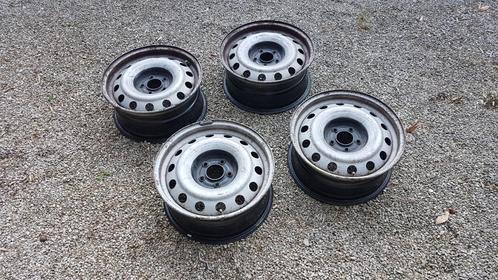 Set van 4 stalen velgen R16, Auto-onderdelen, Banden en Velgen, Velg(en), 16 inch, 215 mm, Gebruikt, Ophalen
