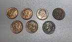 België : 7 (gebruikte) munten van 20 ct : 1953-1959, Postzegels en Munten, Ophalen of Verzenden, België, Setje