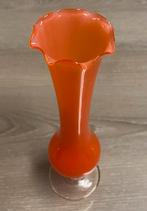 Oranje opaline soliflore vaas, prijs: 12€, Antiek en Kunst, Ophalen of Verzenden