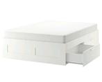 Brimnes 140x200 bedframe (2 personen), Huis en Inrichting, Slaapkamer | Bedden, Ophalen, Zo goed als nieuw