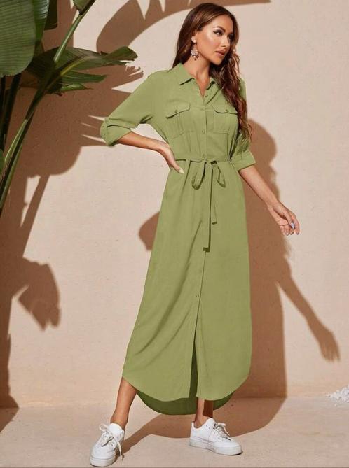 Jurk maat XL, Kleding | Dames, Jurken, Nieuw, Maat 46/48 (XL) of groter, Groen, Ophalen of Verzenden