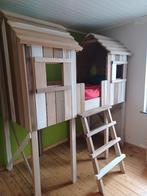 boomhut bed + kast / lit cabanse dans les arbres +armoire, Ophalen, Eenpersoons, 210 cm, Steigerhout